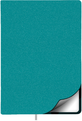 Фото Ежедневник недатированный Lamark Ultra FLEX A5 бирюзовый, 256 стр., закругленные углы, ляссе, белый  от производителя, с доставкой по Хабаровску