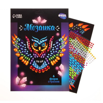 Фото Мозайка стразами Сова 7562621 от производителя, с доставкой по Хабаровску