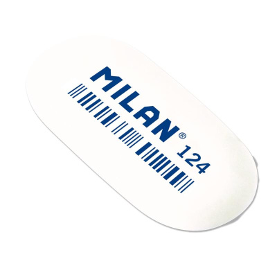 Фото Ластик 49х23х9мм овальный Milan белый CMM124  от производителя, с доставкой по Хабаровску
