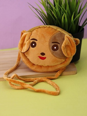 Сумочка плюшевая Cute dog brown 80P-018