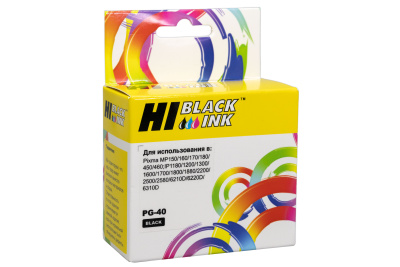 Картридж Hi-Black (HB-PG-40) для Canon PIXMA MP150/170/450/iP1200/1600/2200, Bk