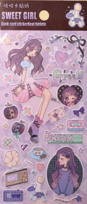 Фото Наклейки Sweet girl 20,5х9,4см YT29 от производителя, с доставкой по Хабаровску