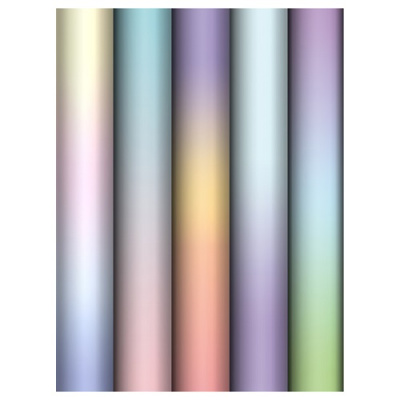 Фото Бумага упаковочная 70х100см глянцевая MESHU Gradient ассорти MS_62832 от производителя, с доставкой по Хабаровску