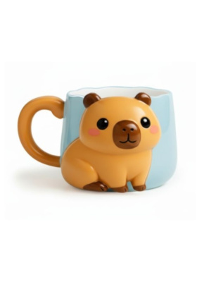 Кружка керамическая 400гр iLikeGift Капи-кружка синяя FC250580