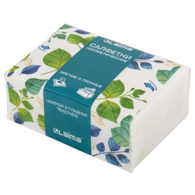 Салфетки вытягивающиеся 2-сл 200шт в мяг упак LAIMA PREMIUM UNIT PACK 116357