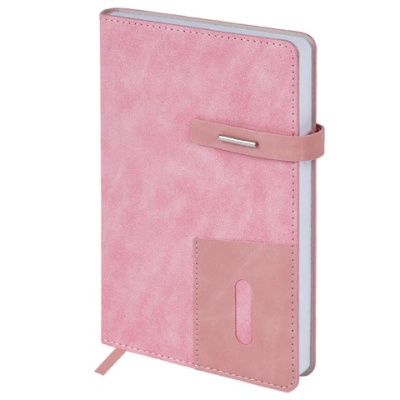 Фото Ежедневник А5 без дат BRAUBERG Cowboy 320стр иск кожа розовый 116199 от производителя, с доставкой по Хабаровску