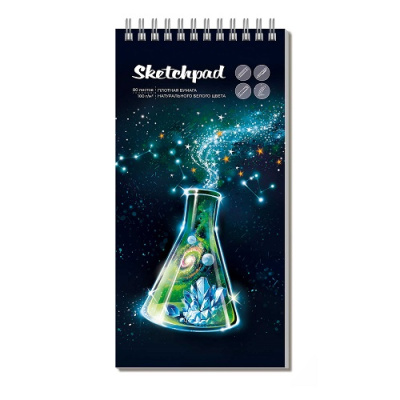 Фото Скетчпад 80л 105х210мм на гребне Сияние 62113 от производителя, с доставкой по Хабаровску