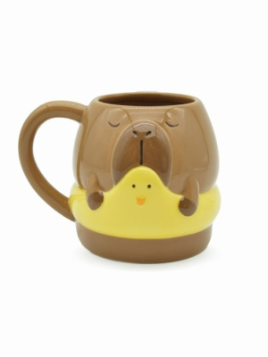 Кружка керамическая 440гр iLikeGift Плавай со мной коричневая FC250628