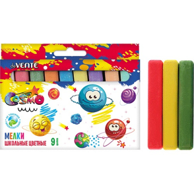 Фото Мел цветной 9шт 9цв для асфальта deVENTE Cosmo 8078617/8078203 от производителя, с доставкой по Хабаровску