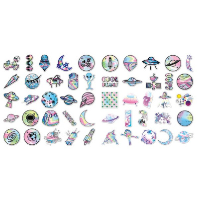 Фото Наклейки deVENTE Cosmos 50шт ассорти 8004337 от производителя, с доставкой по Хабаровску