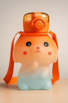 Бутылка 550мл Lovely hare orange HZ-072-01