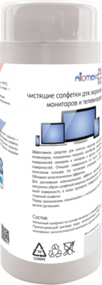Фото Салфетки чист д/экранов Attomex в тубе 100шт 4170601 от производителя, с доставкой по Хабаровску