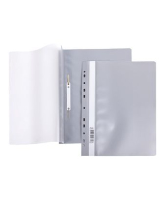 Фото Скоросшиватель пластиковый с перфор А4 140/180мкм серый AS4_00208 от производителя, с доставкой по Хабаровску