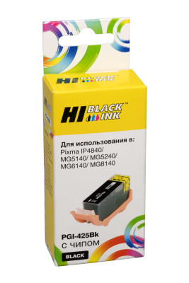 Картридж Hi-Black (HB-PGI-425-PGBk) для Canon PIXMA iP4840/MG5140/MG6140, Bk