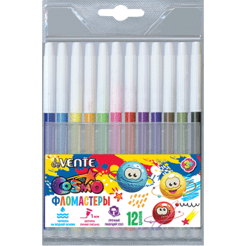 Фото Фломастеры 12цв невентилируемый колпачок deVENTE Cosmo 5081309 от производителя, с доставкой по Хабаровску
