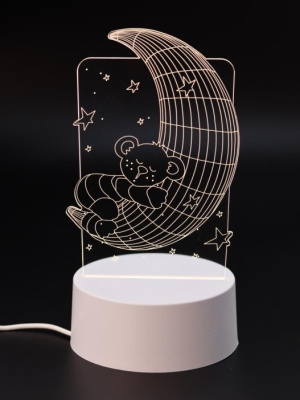 Ночник 3D iLikeGift Полумесяц LED 149-039