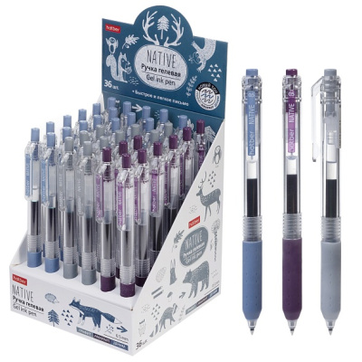 Фото Ручка гел мех 0,5 ассорти Hatber Native корпус ассорти GP_083897 от производителя, с доставкой по Хабаровску