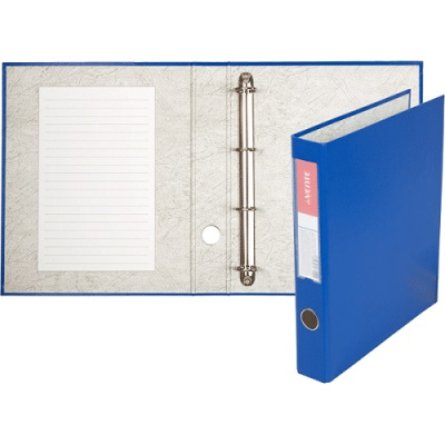 Фото Папка на 4 кольцах 50мм синяя deVENTE 3080406 от производителя, с доставкой по Хабаровску