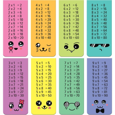 Фото Закладки магнитные 4шт deVENTE Таблица умножения 8065230 от производителя, с доставкой по Хабаровску
