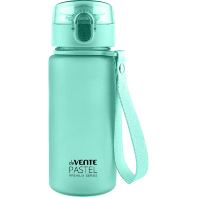 Бутылка для напитков 400мл deVENTE Pastel пластиковая с диффузором матовая бирюзовая 8090332