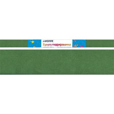 Фото Бумага цветная гофрированная 50x250см deVENTE зеленая 8040721 от производителя, с доставкой по Хабаровску