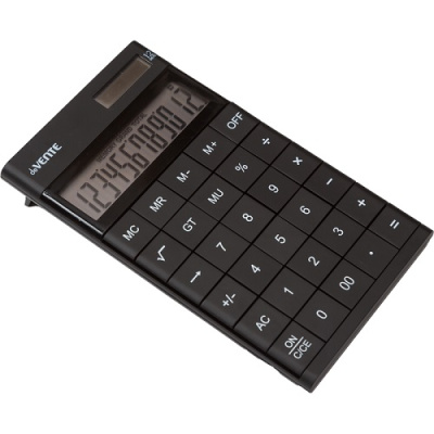 Фото Калькулятор deVENTE Q-5B (12 разрядный) черный 4031360 от производителя, с доставкой по Хабаровску