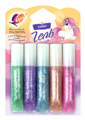 Фото Набор красок витражных Луч 5цв 5мл гель блеск 30С1945-08 от производителя, с доставкой по Хабаровску