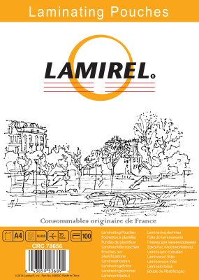 Фото Пленка для ламинирования  Lamirel А4, 75мкм, 100 шт., шт от производителя, с доставкой по Хабаровску