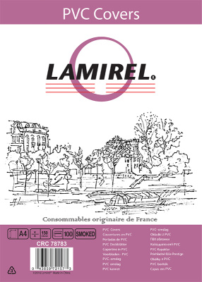 Фото Обложки Lamirel Transparent A4, PVC, дымчатые, 150мкм, 100 шт., шт от производителя, с доставкой по Хабаровску