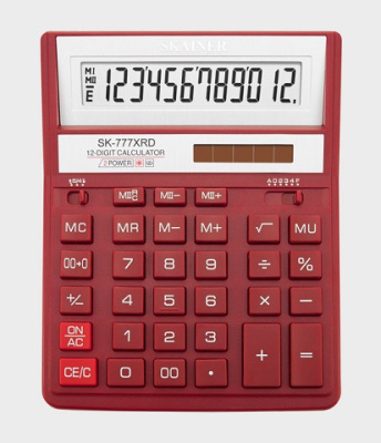 Фото Калькулятор Skainer Electronic SK-777RD/XRD (12 разрядный) от производителя, с доставкой по Хабаровску