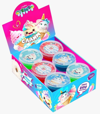 Фото Слайм Стекло 90гр Десертная серия ассорти от производителя, с доставкой по Хабаровску