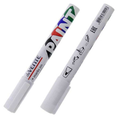 Фото Маркер перм (краска) 2,8мм белый пулевидный deVENTE 5043400 от производителя, с доставкой по Хабаровску