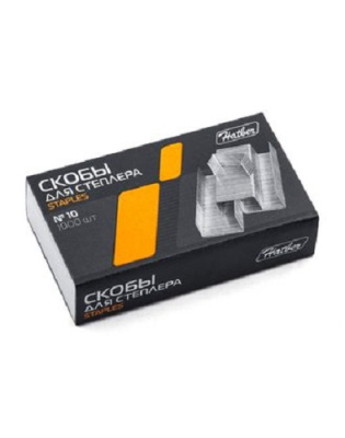 Фото Скобы для степлера №10 (1000шт) Hatber оцинкованные 10DS_00010/SS_063650 от производителя, с доставкой по Хабаровску