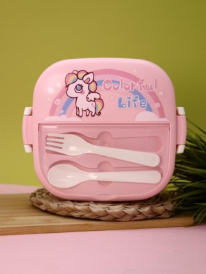 Ланчбокс Rainbow unicorn pink 6431-02