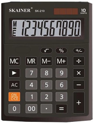 Фото Калькулятор Skainer Electronic SK-210 (10 разрядный) от производителя, с доставкой по Хабаровску