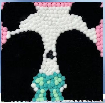 Фото Картина из помпонов на подрамнике Draw Me! Panda 20х20см 156-LQ-010  от производителя, с доставкой по Хабаровску