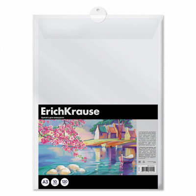 Фото Папка для акварели А3 10л ErichKrause Art Spirit в пластиковой папке 61656 от производителя, с доставкой по Хабаровску