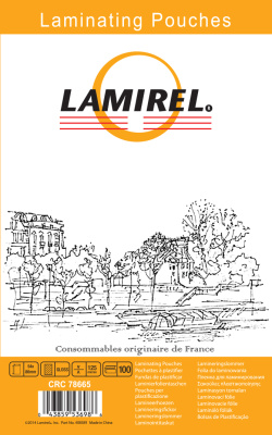 Фото Пленка для ламинирования  Lamirel 54x86мм, 125мкм, 100 шт., шт от производителя, с доставкой по Хабаровску
