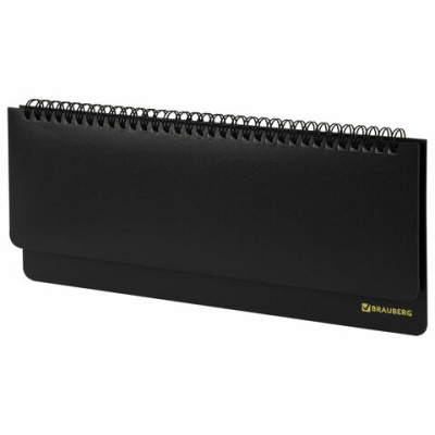 Фото Еженедельник-планинг без дат BRAUBERG Select 120стр балакрон черный 123797 от производителя, с доставкой по Хабаровску