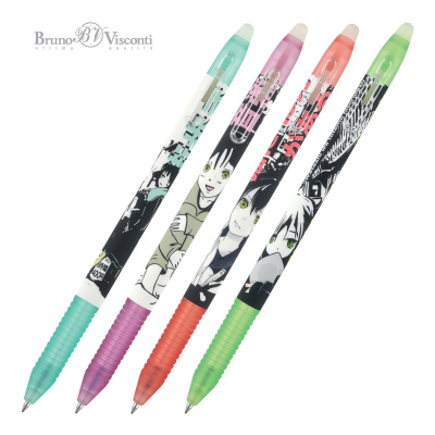 Фото Ручка гел 0,5 синяя Пиши-стирай DeleteSlimClick Manga Anime City 20-0321/21 от производителя, с доставкой по Хабаровску