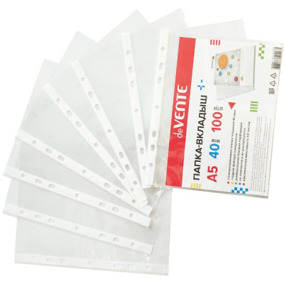 Фото Мультифора (Файл-вкладыш) А5 40мкм 100шт гладкая deVENTE 3050940  от производителя, с доставкой по Хабаровску