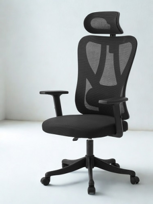 Кресло Creslan ZTВС-5 черный сетка/ткань