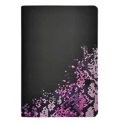 Фото Ежедневник недатированный Qredo Snake В6 черно-сиреневй 272 стр 15-6946 от производителя, с доставкой по Хабаровску