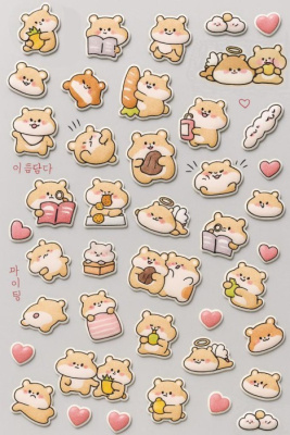 Фото Наклейки объемные Happy hamster YT-HB168 от производителя, с доставкой по Хабаровску