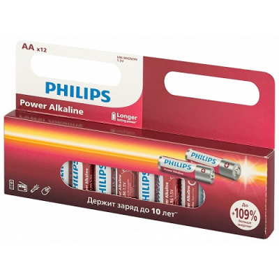 Фото Батарейка Philips Power LR6P12W/51 АА LR6-1 2BL12шт от производителя, с доставкой по Хабаровску