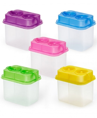 Фото Стакан-непроливайка СТАММ Премиум двойной с заглушкой ассорти СН450 от производителя, с доставкой по Хабаровску