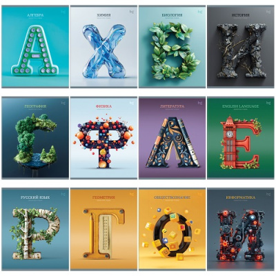 Фото КОМПЛЕКТ предметных тетрадей BG Заглавные-главные 12шт ТПК5ск48 63720 от производителя, с доставкой по Хабаровску