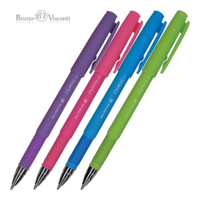 Фото Ручка шар 1,0 синяя с грипом Bruno Visconti CityWrite SPECIAL 20-0024 от производителя, с доставкой по Хабаровску