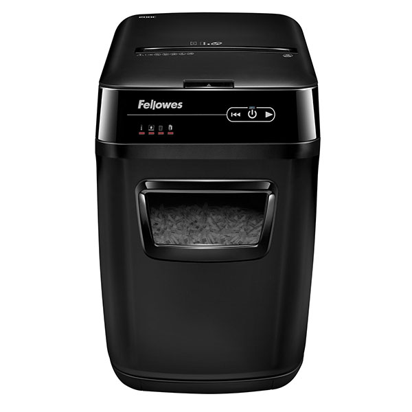 Фото Шредер Fellowes AutoMax 200C, автоподача, DIN P-4, 4х38мм, 200 лст. авто, 10 ручн., 32 лтр., автор,  от производителя, с доставкой по Хабаровску