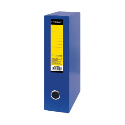 Фото Архивный короб на кнопке 75х320х235мм А4 пластиковый синий inФОРМАТ NB6375B (3) от производителя, с доставкой по Хабаровску